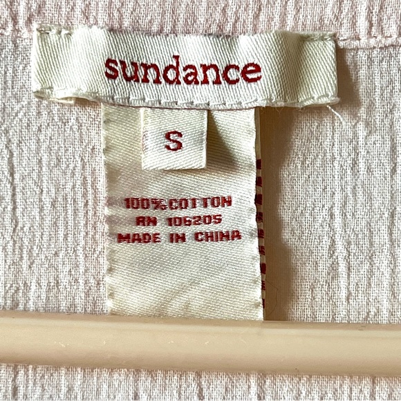 Sundance Embroidered 3/4 Sleeve Cotton High Low Boho Tunic Blouse—SZ. Small - Picture 8 of 14